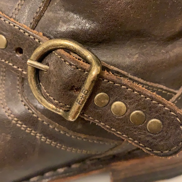 Fiorentini + Baker Eternity Eli Leather Brown Buckle Boots - Picture 12 of 16